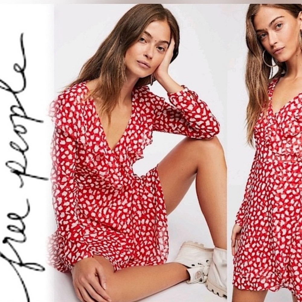 Free people Frenchie wrap dress
